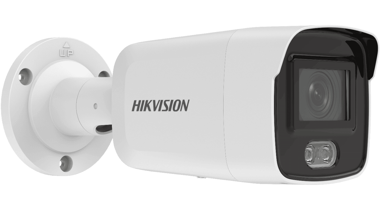 Hikvision 4MP ColorVu Mini Bullet Camera with AcuSense,Mic,40M White LED [DS2CD2047G2LU]