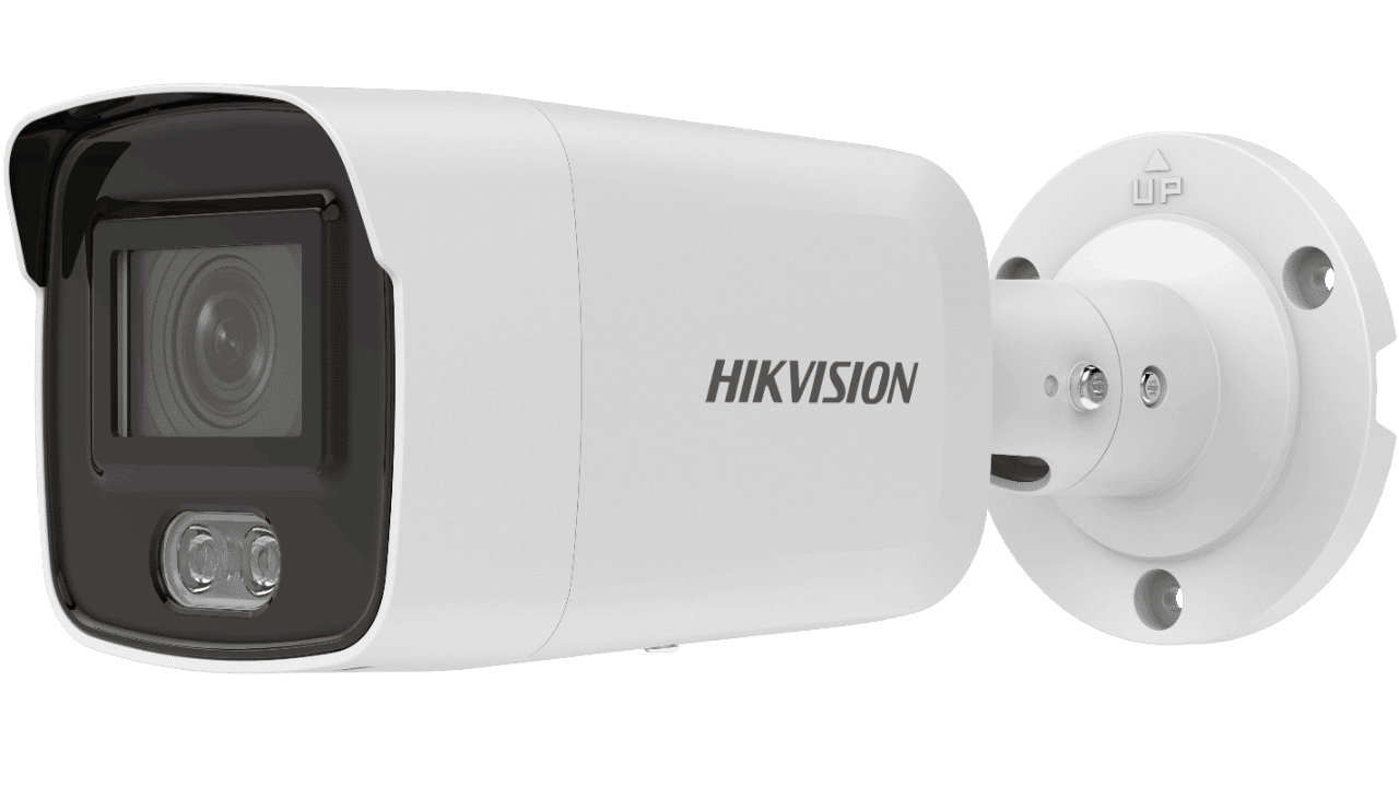 Hikvision 8MP ColorVu Mini Bullet Camera with AcuSense,40m White LED ...